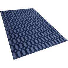 Viscose Carpets Beliani Cizre Blue 140x200cm