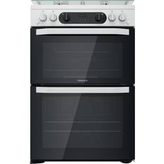 60cm - Gas Ovens Ceramic Cookers Hotpoint HDM67G0CCW/UK White