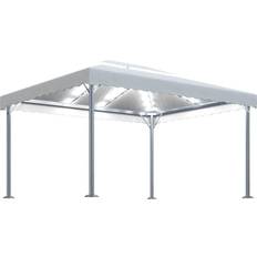 Gazebo aluminium vidaXL Gazebo with String Lights 4x3 m