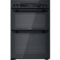 Hotpoint 60cm Ceramic Cookers Hotpoint HDM67V92HCB/UK Black