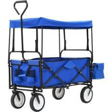 Carretillas de utilidad vidaXL Foldable Garden Cart with Roof