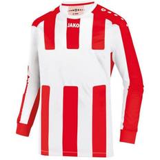 JAKO Milan L/S Jersey Kids - White/Sport Red