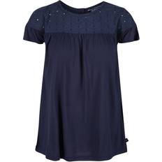 Regatta Abitha Short Sleeved Broiderie T-shirt - Navy