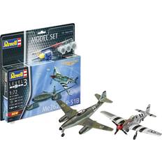 Revell 1:72 Modeller & Byggesæt Revell Model Set Combat Set Me262 & P-51B 1:72