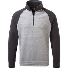 Craghoppers Turo Half Zip Top - Black Pepper/Cloud Grey Stripe