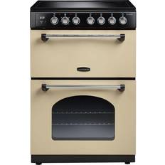 60cm - Electric Ovens Cookers Rangemaster CLA60EICR/C Black, Beige, Chrome
