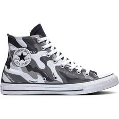 Converse Chuck Taylor All Star Hybrid Camo Wordmark High Top - White/Black/Dolphin