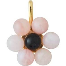 Design Letters My Flower Charm - Gold/Pink/Black