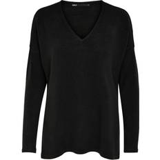Only Onlamalia L/s V-neck Pullover - Black