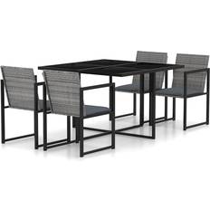 vidaXL 313117 Ensemble repas de patio, 1 Table incluse 4 Chaises