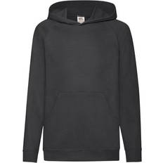 Fruit of the Loom Kid's Lightweight Hooded Sweatshirt - Black