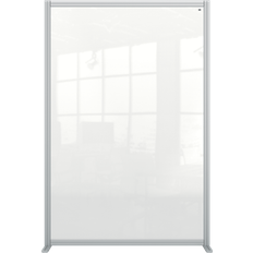 Silver Skrivbordsskärmar Nobo Premium Plus Clear Acrylic Protective Room Divider Screen Modular System