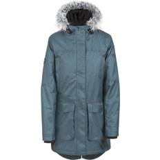 Borrelås - Parkaser Jakker Trespass Thundery Waterproof Parka Jacket - Teal/Silver Grey