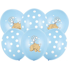 Prikkede Latexballoner PartyDeco Latex Ballons Elephant 6-pack