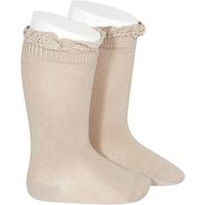 18-24M Sokker Condor Knee Socks with Lace - Light Brown (24092-334)