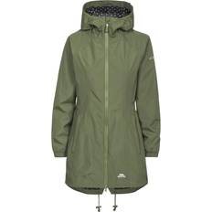 Trespass Women's Waterproof Jacket Long Length Daytrip - Moss