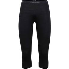 Donna Pantaloni Termici Icebreaker Women's Merino 200 Oasis 3/4 Thermal Leggings - Black