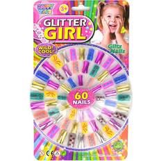 Barn makeup Happytoy Glitter Girl Lösnaglar Barn