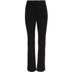 Flare Byxor Vero Moda Normal Waist Flared Trousers - Black