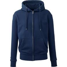 Anthem Organic Full Zip Hoodie - Navy