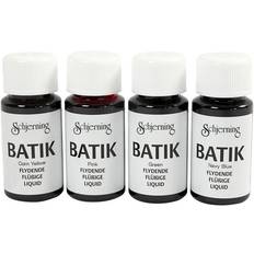 Multifarvet Tekstilmaling Creativ Company Batik Color 4x50ml