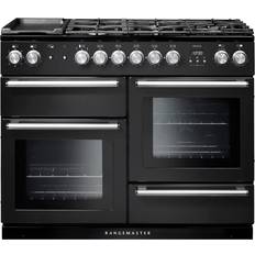 Rangemaster NEX110DFFCB/C Nexus 110cm Dual Fuel Charcoal Chrome, Black