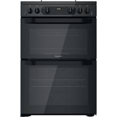 Gas Cookers Hotpoint HDM67G0CMB/UK Black