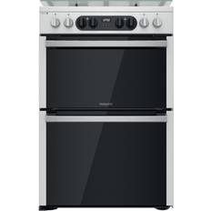 Hotpoint 60cm Gas Cookers Hotpoint HDM67G8C2CX/UK Silver, White, Stainless Steel