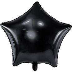 Ensfarvet Dyre- & Figurballoner PartyDeco Foil Ballons Star 48cm Black