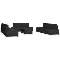 vidaXL 3054583 Conjunto de Sala de Exterior, 1 Mesa incl. 9 Sofás