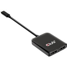 Club 3D USB C-2DisplayPort M-F Adapter