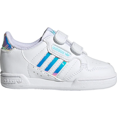 adidas Infant Continental 80 Stripes - Cloud White/Cloud White/Pulse Aqua