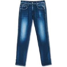 Replay Anbass Hyperflex Re-Used Jeans - Medium Blue