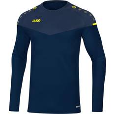 JAKO Champ 2.0 Sweater Unisex - Sea Blue/Dark Blue/Neon Yellow