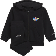 adidas Infant Adicolor Full Zip Hoodie Set - Black (H25229)