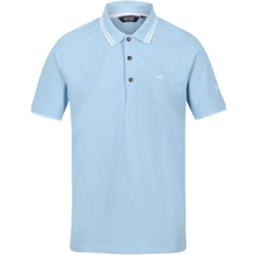 Regatta Talcott II Pique Polo Shirt - Powder Blue/White