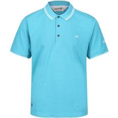 Regatta Talcott II Pique Polo Shirt - Maui Blue/White