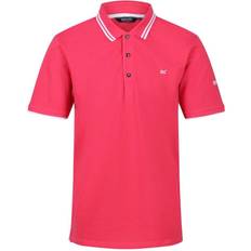Regatta Talcott II Pique Polo Shirt - Bright Pink/White