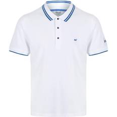Regatta Talcott II Pique Polo Shirt - White/Nautical Blue