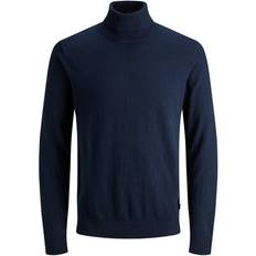 Coltrui - Man Truien Jack & Jones Emil Knit Roll Neck Navy