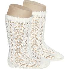 Condor Cotton Openwork Knee High Socks - Beige (25182_000_303)