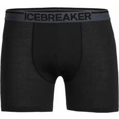 Men - Merino Wool Men's Underwear Icebreaker Merino Anatomica Boxer - Black