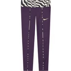 Nike One Mid-Rise Printed Leggings Kids - Grand Purple/Vapor Green/Vapor Green