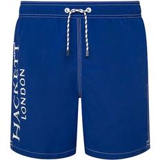 Polyamid Badehosen Hackett London Logo Swim Shorts - Ocean