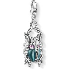 Red Charms & Pendants Thomas Sabo Beetle Charm Pendant - Silver/Multicolour