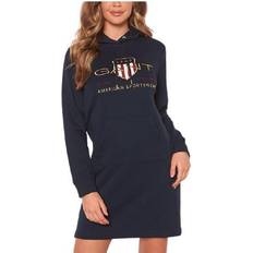 Gant dam hoodie Gant Archive Shield Hoodie Dress - Evening Blue