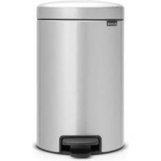 Brabantia Décoration et Rangement Salles de Bain Brabantia Poubelle À Pédale NewIcon 12L Gris Métallique