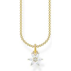 Thomas Sabo Flower Necklace - Gold/Transparent