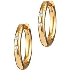 Brigitte Hoops - Gold/Transparent/Pearls