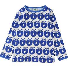 92/98 T-shirts Småfolk T-shirt with Apple - Blue Lolite (13-0015 -715)